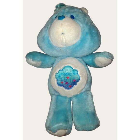 1983 Vintage Kenner Care Bears Grumpy Bear Plush Toy 13" Blue Stuffed Animal - Picture 1 of 10